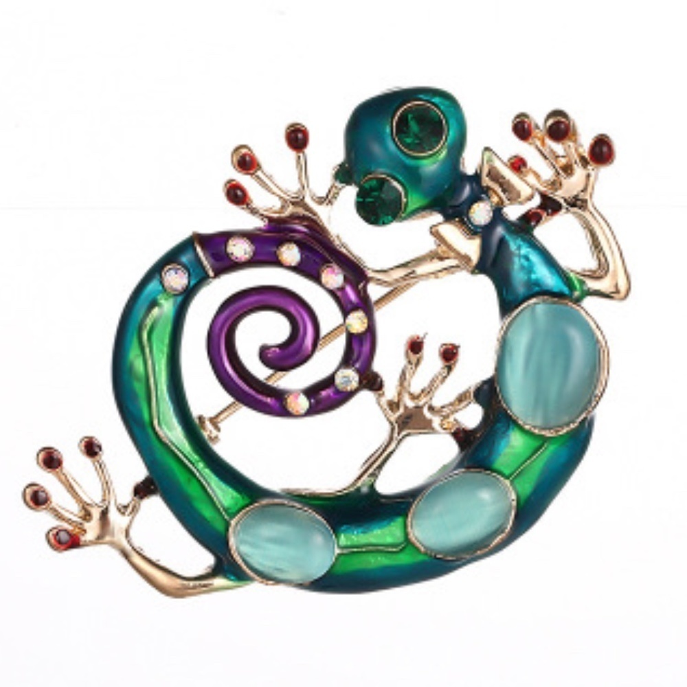 *MACHA* Colorful Lizard Shape Brooch Fashion Pin